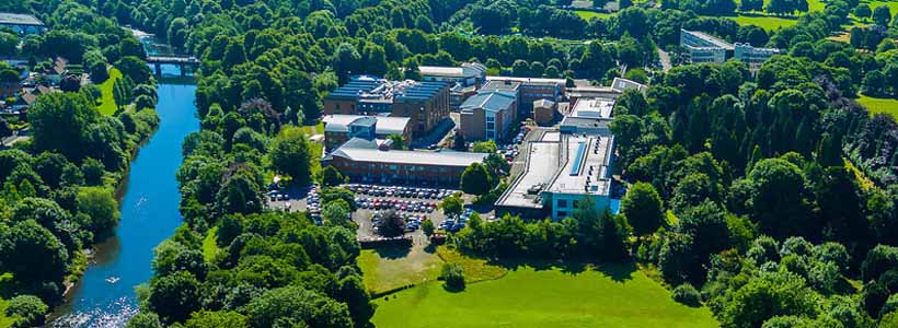 Aerial image of Llandaff Campus