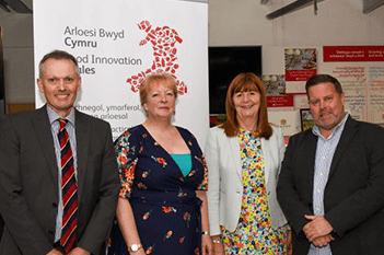 Food Innovation Wales directors with Lesley Griffiths MS